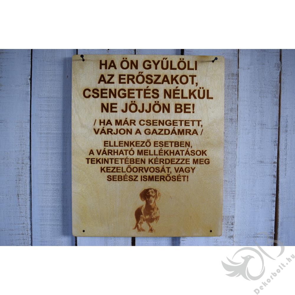 Modern kori, vicces kutya harap tábla Táblák, ajtó díszek, kopogtatók